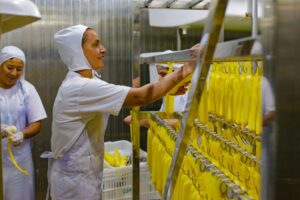 Trabalhadores de cooperativa do MST produzem alimentos